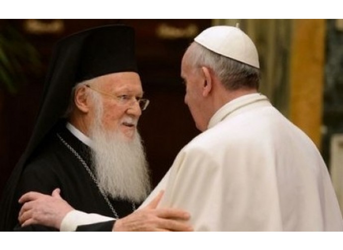 Papa Francesco e il patriarca Bartolomeo a Gerusalemme Papa Francesco e il patriarca Bartolomeo a Gerusalemme